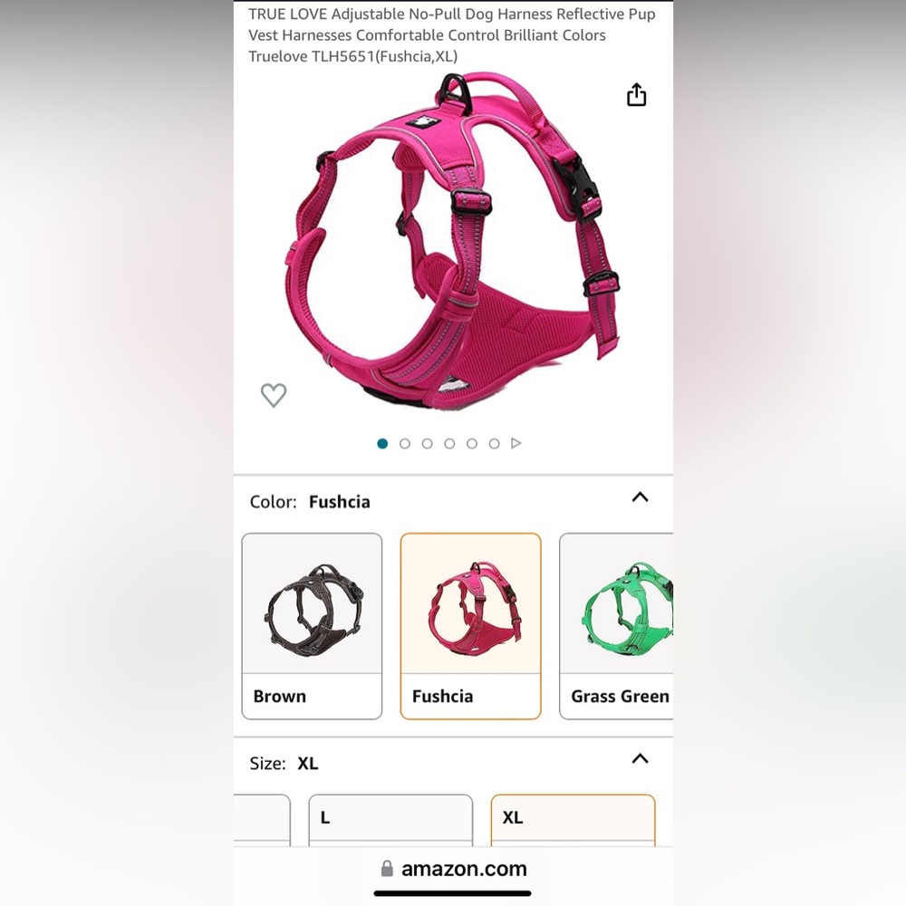 True Love Extra Large dog harness, only used a handful of times